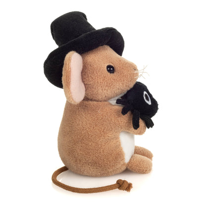 Peluche Souris d’Halloween avec Araignée – 11 cm
