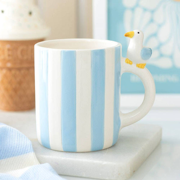 Mug rayé Mouette