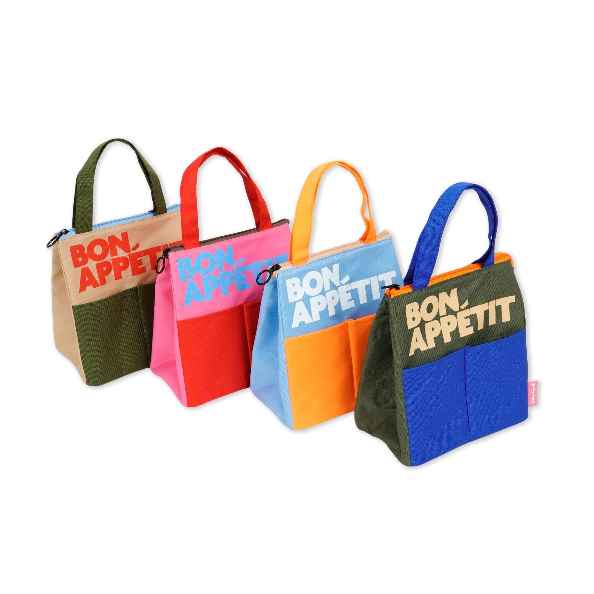 Sac Isotherme à Déjeuner Bon Appétit Rouge Helio Ferretti Vue 3