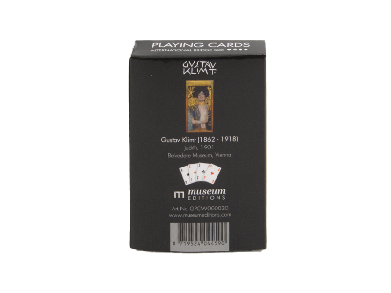 Deck of 56 Bridge playing cards featuring Gustav Klimt's painting, Judith