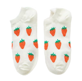Aardbeien korte sokken