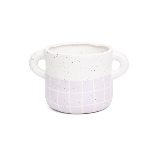 Vase Violet Fait Main Peint à la Main Helio Ferretti Vue 1