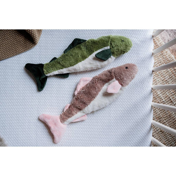 Pluche kleine vis | Palissanderhout