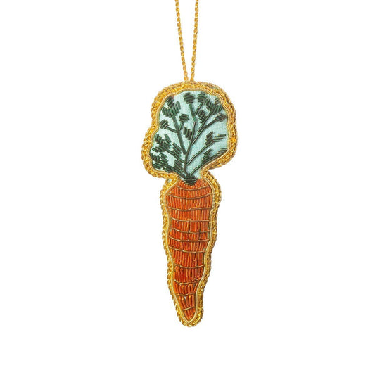 Zari carrot embroidery decoration