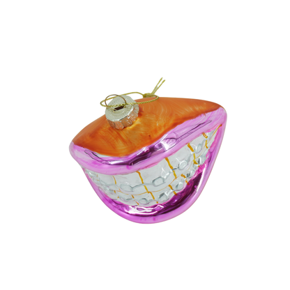 Boule de Noël Bouche avec appareil dentaire