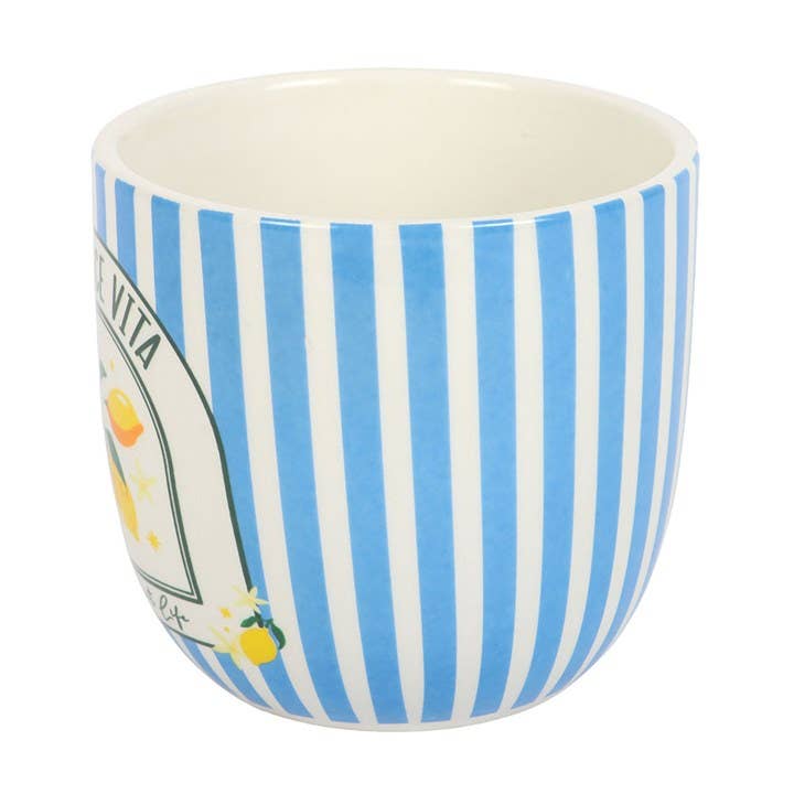 "La Dolce Vita" Blue Striped Pot