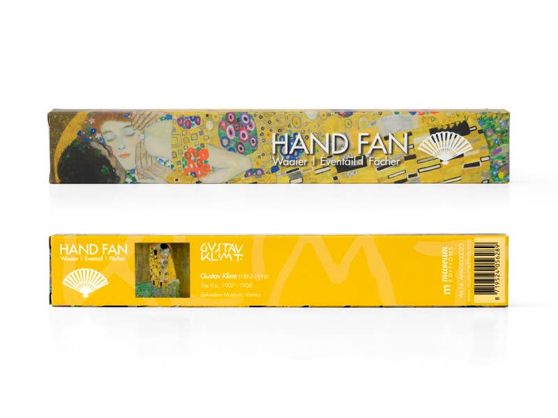 Hand fan, The Kiss, Gustav Klimt