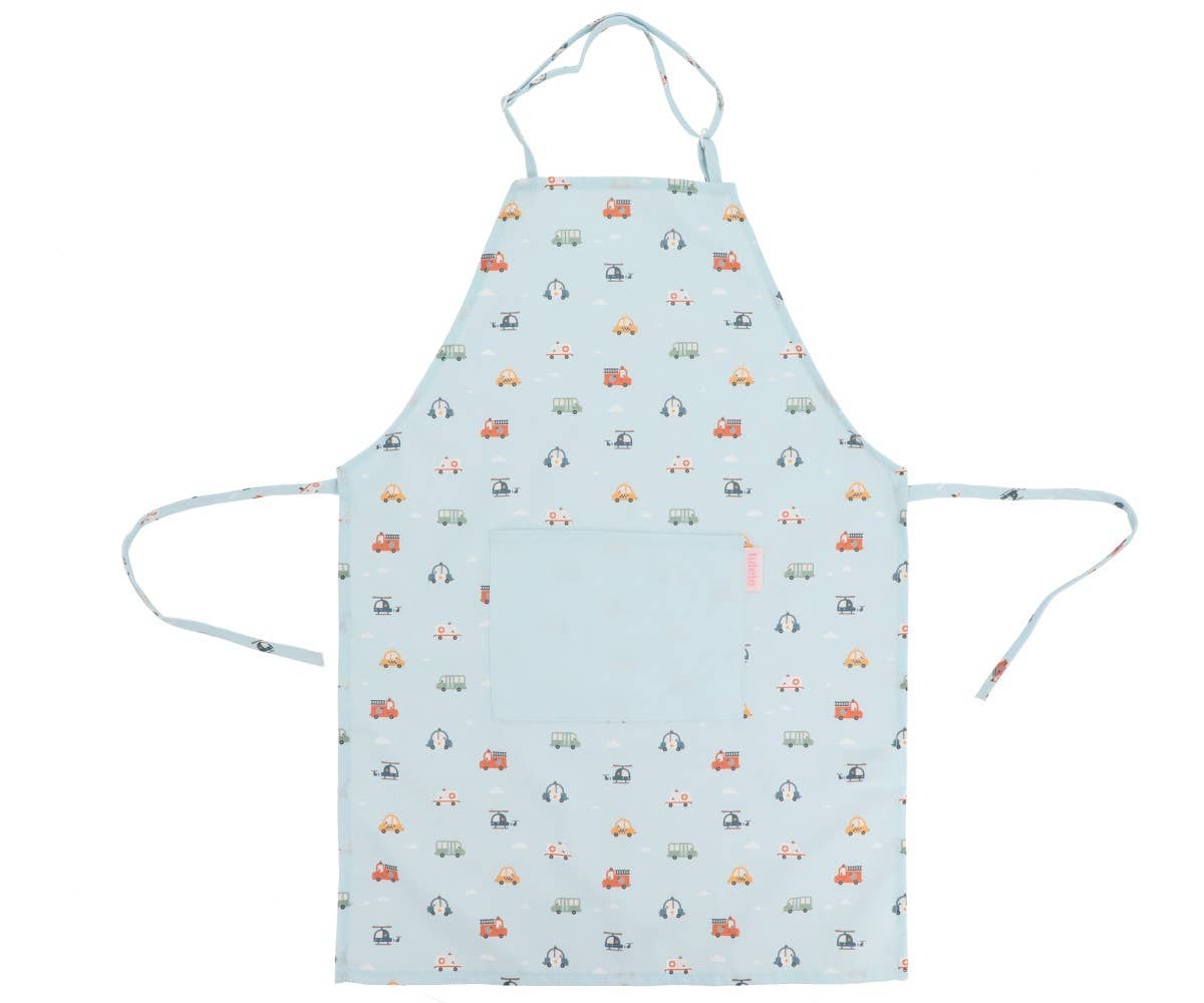City Cars Apron and Oven Mitt Set