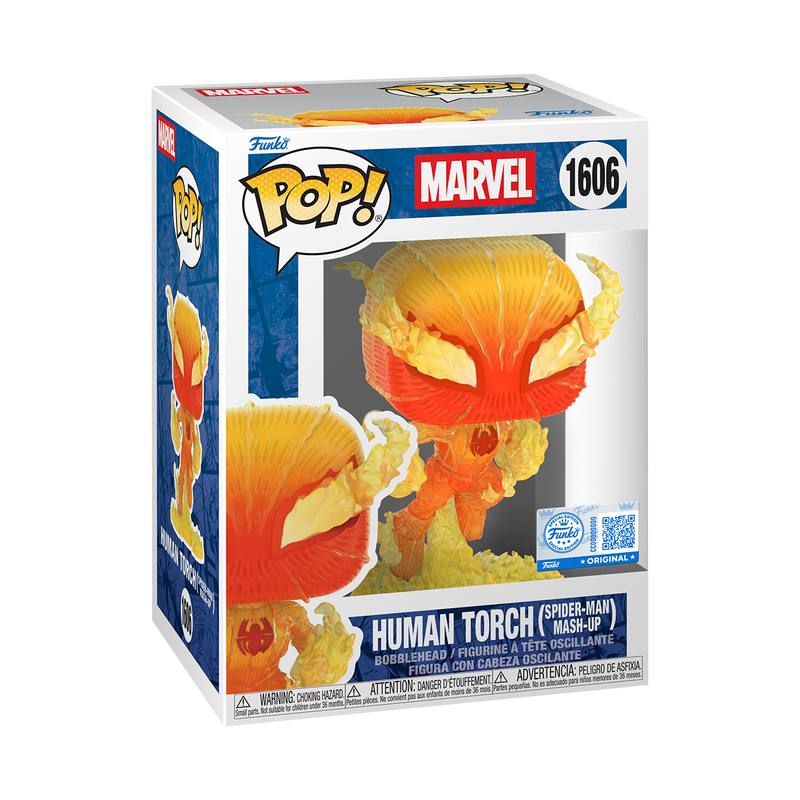 Pop! Human Torch (Spider-Man Mash-Up) #1606 - boîte