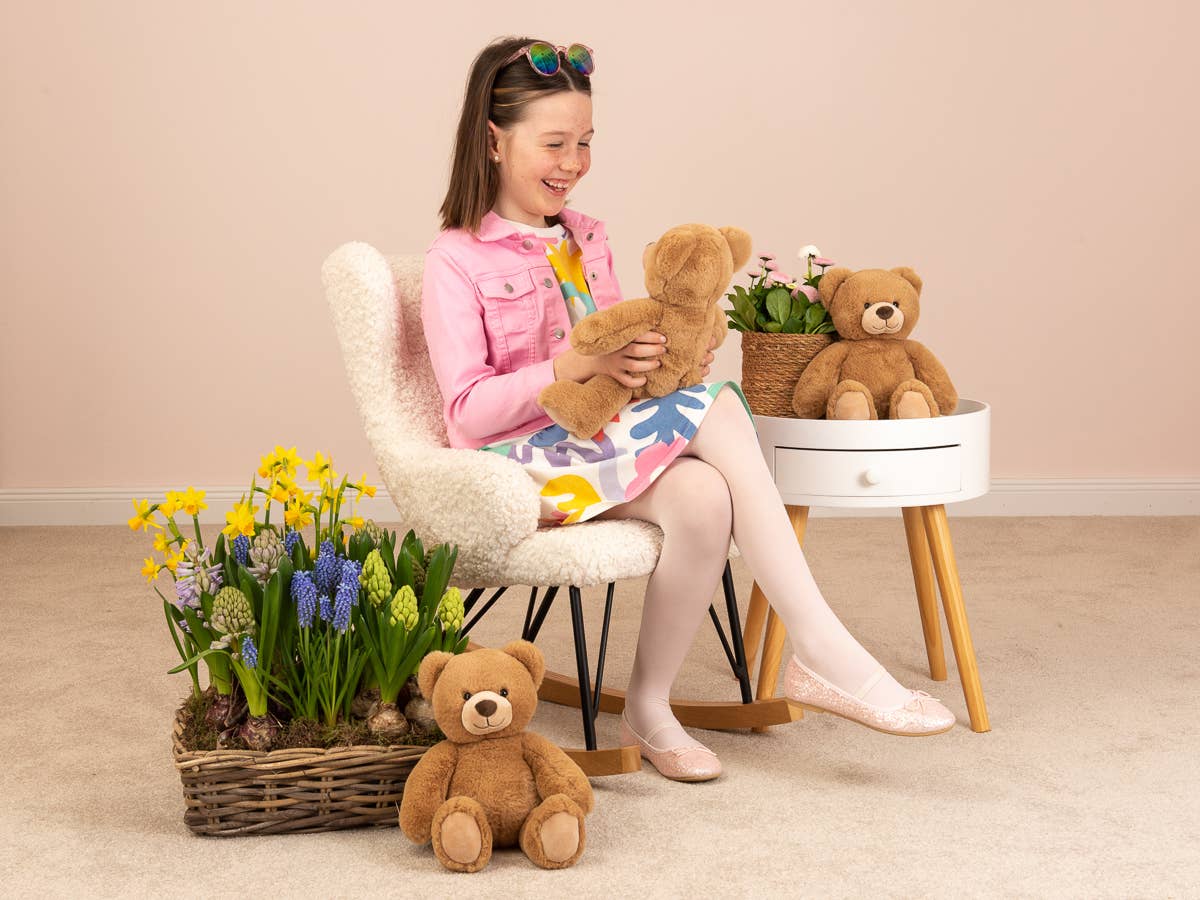 Caramel Teddy Bear Plush – 33 cm
