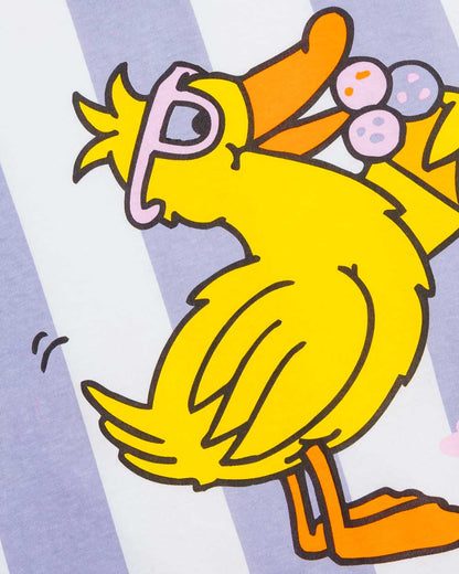Flida the Duck with Ice Cream Striped T-Shirt for Children