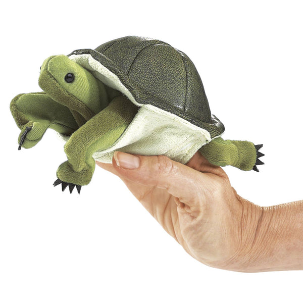 Marionnette à doigt Mini Tortue Folkmanis réaliste