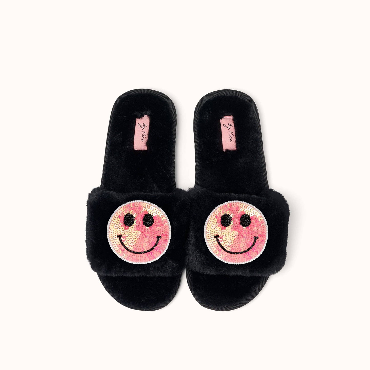 Paire de broches pour Chaussons - Smiley Rose
