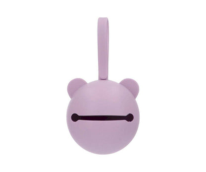 Lilac Bear Silicone Soother Holder