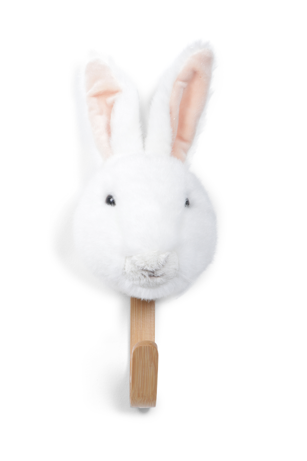 Porte-manteau Peluche Lapin Blanc - Wild & Soft