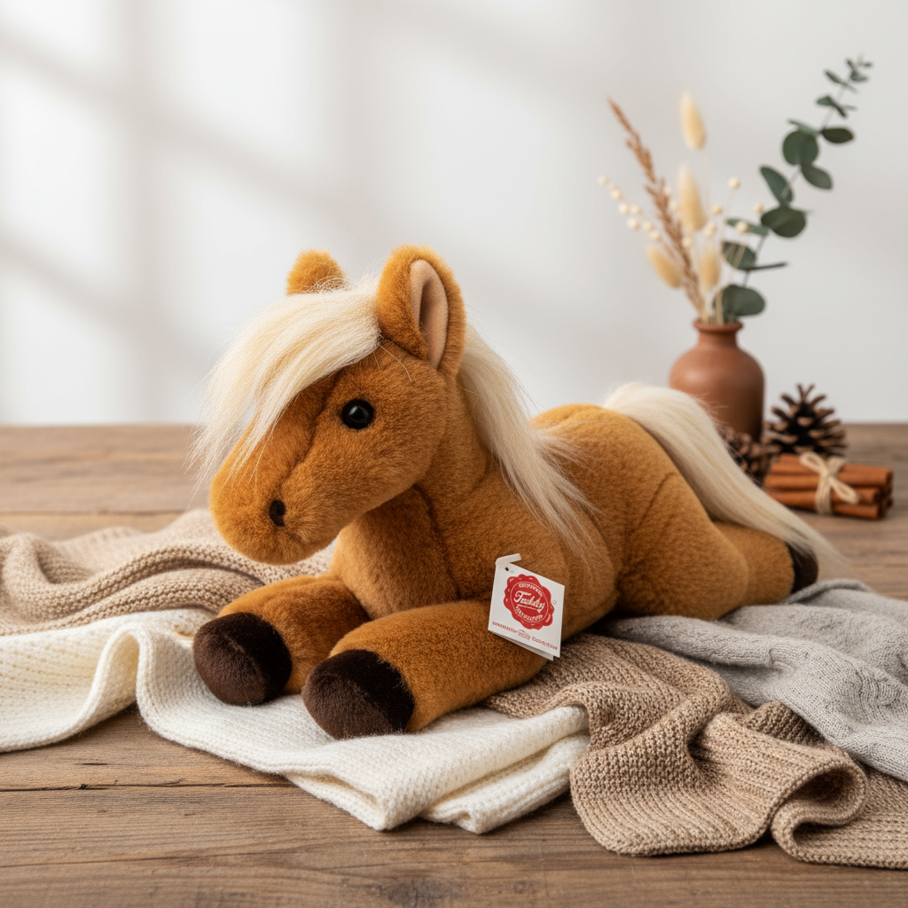 Plush Horse Lying Down