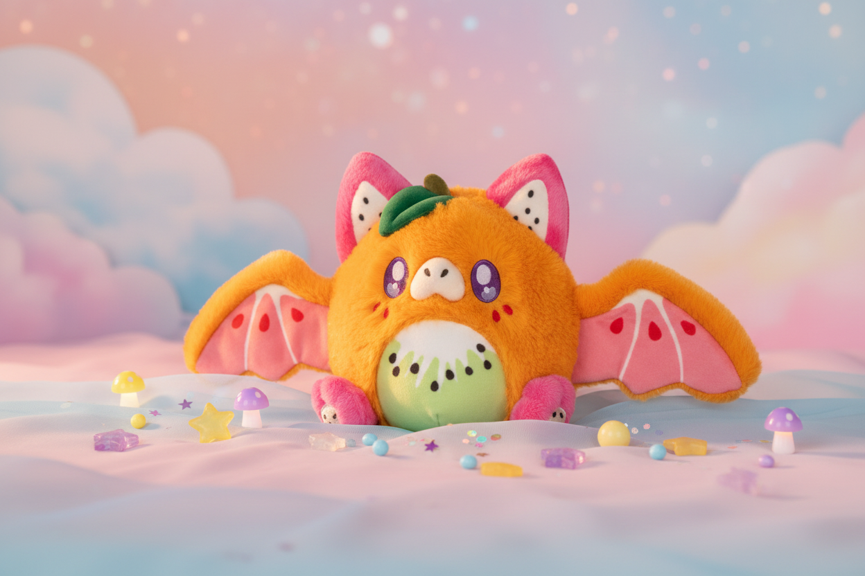 Mini Squishable Fruity Bat Plush