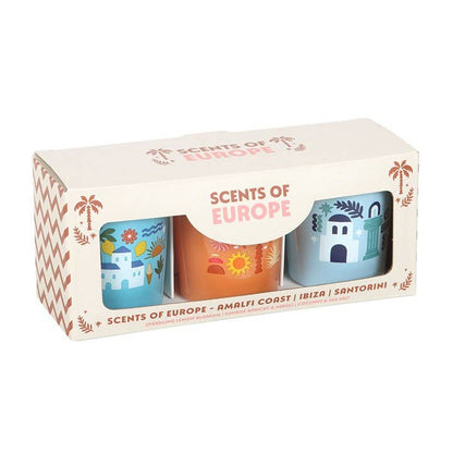 Trio de bougies parfumées Parfums d'Europe