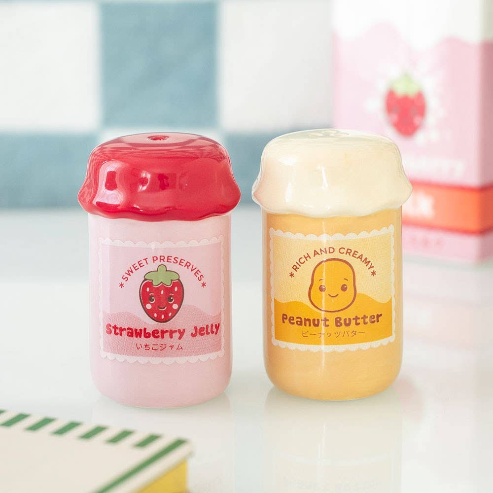 Salt and Pepper Peanut Butter & Jelly Jar