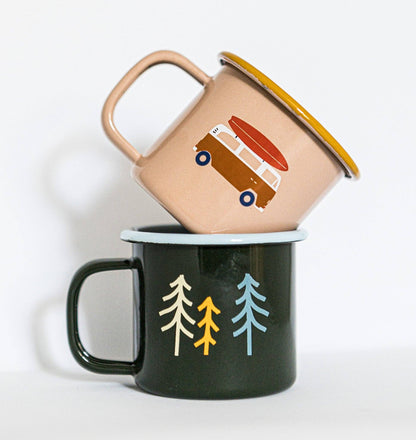 Small enamel mug “Go Camping”