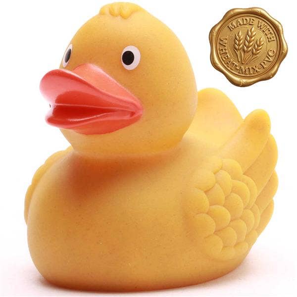 Wheat bath duck - yellow - rubber duck