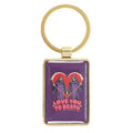 "Love You To Death" keychain by Steven Rhodes
