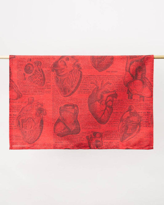 Torchon Cœur Anatomique – produit scientifique Cognitive Surplus EU, vue 2