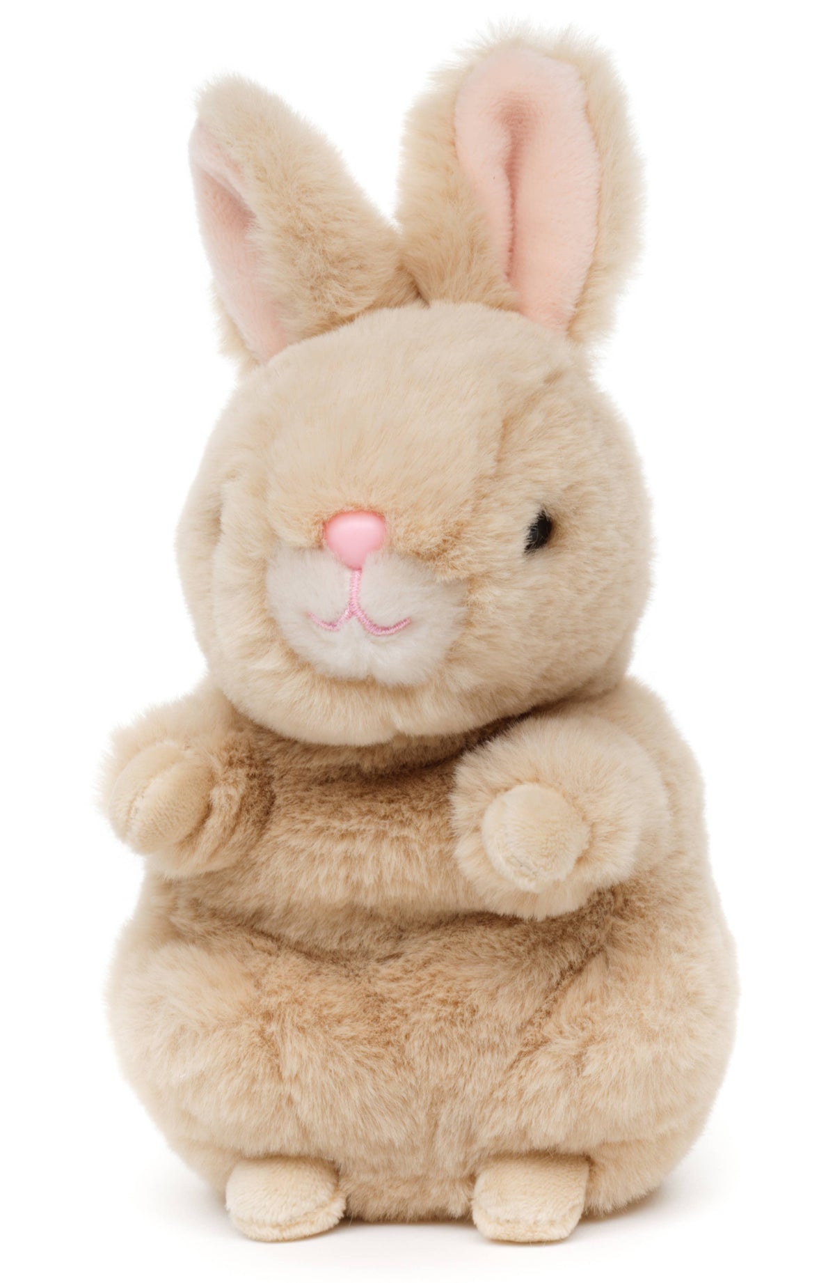 Plush bunny sitting style