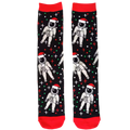 Kerstsokken met astronautenprint