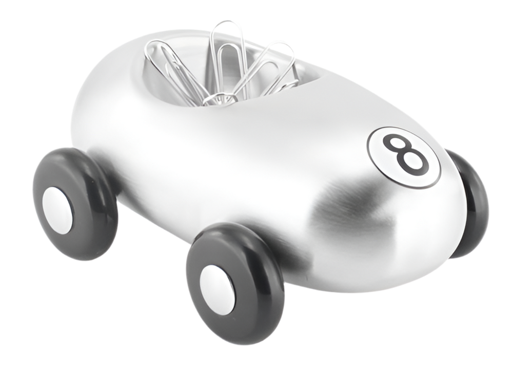 Magnetische Papercliphouder Retro Racewagen