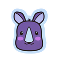 Neushoornsticker