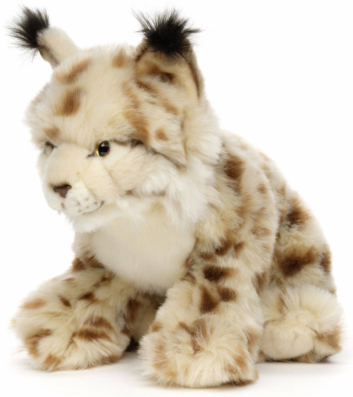 Sitting lynx plush toy