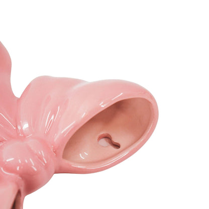 Vase mural- Vase mural Arc- Céramique- Rose- 19x18,5x5,5 cm