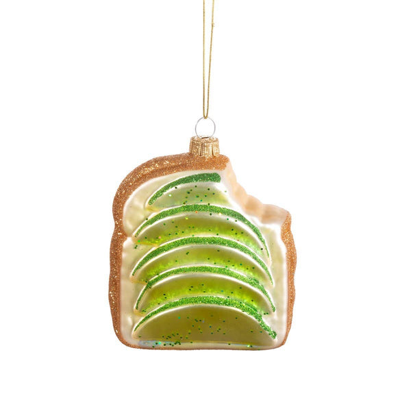 Avocado Toast Christmas Ornament