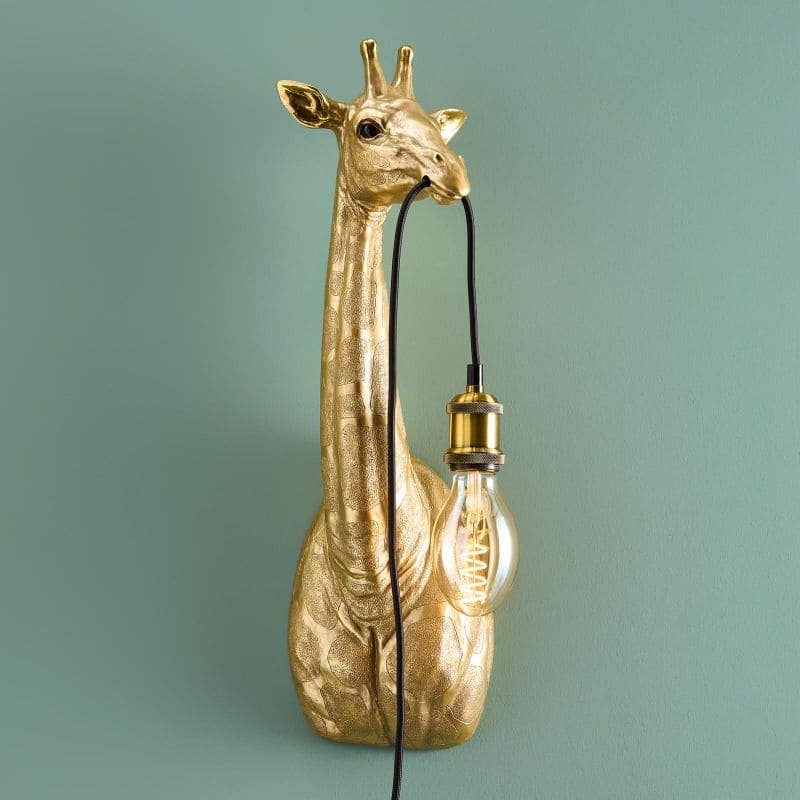 Lucie Giraffe Wall Sconce, Gold