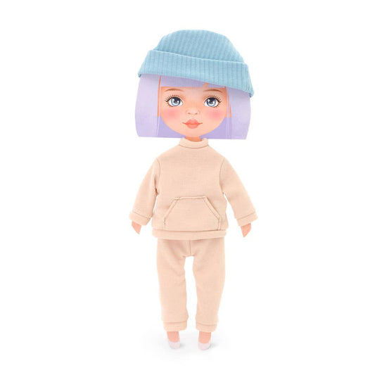 Ensemble de vêtements : survêtement beige - 28 cm
