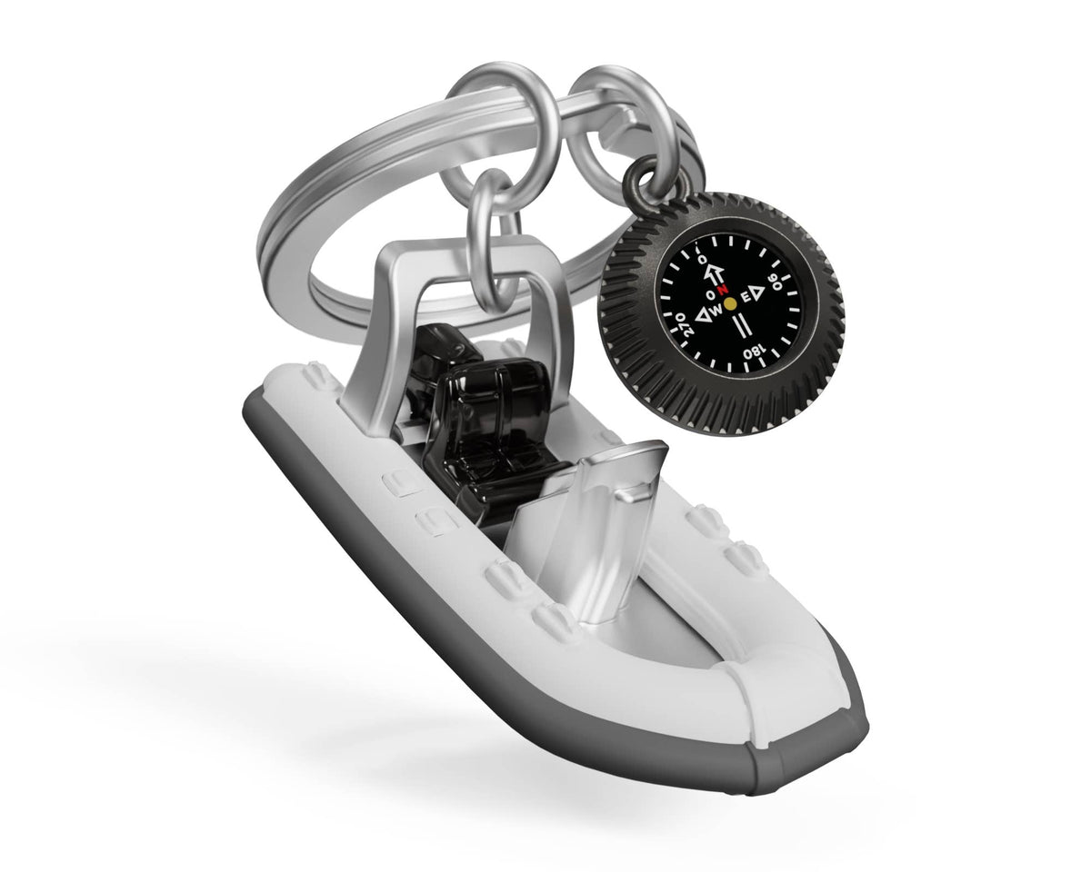 Semi-rigid boat key ring