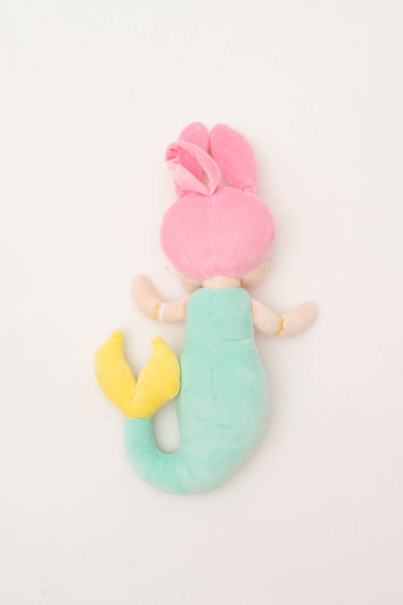 Poupée Sirène Lisa en Tissu – Turquoise et Rose