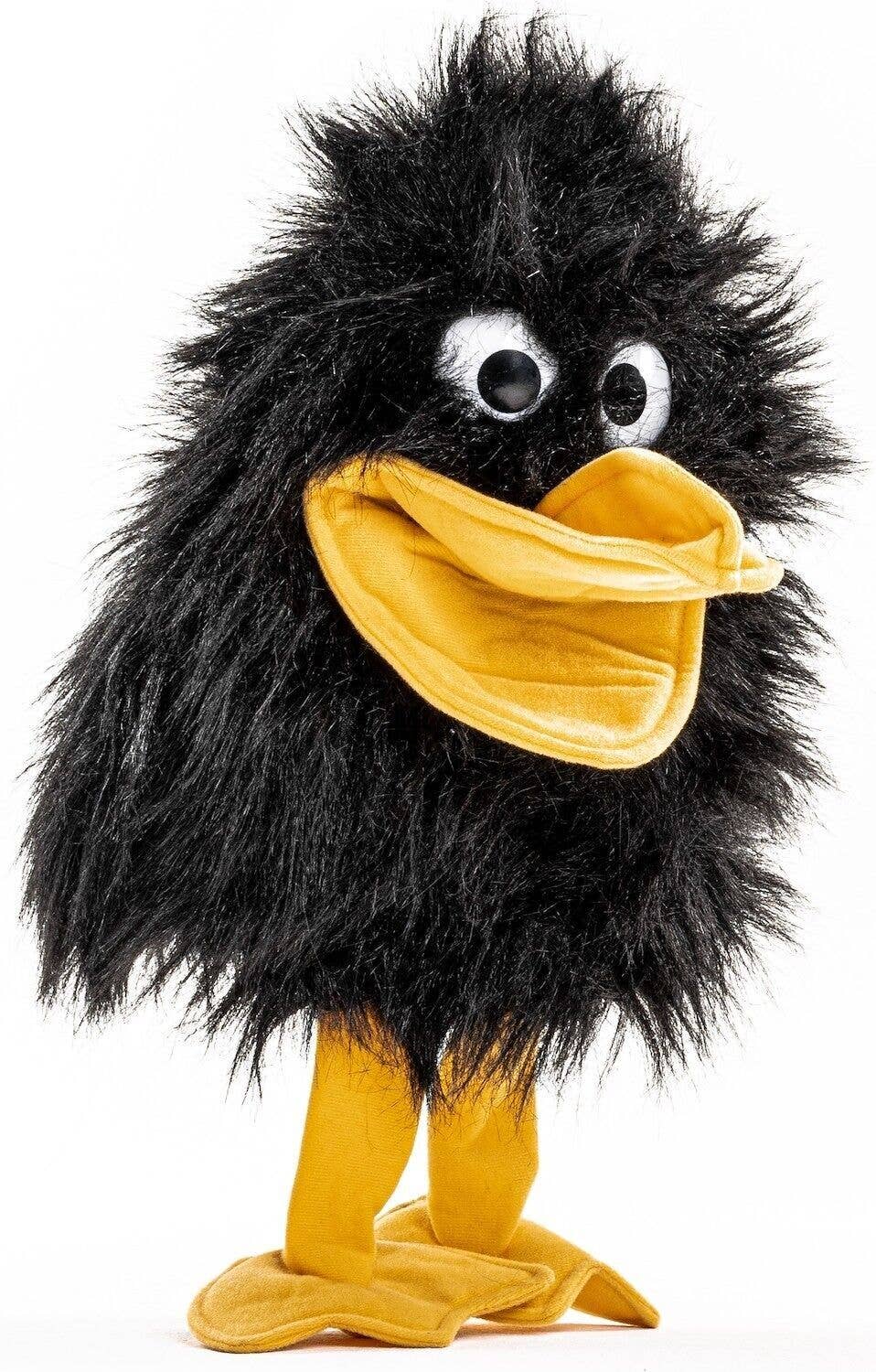 Crow hand puppet