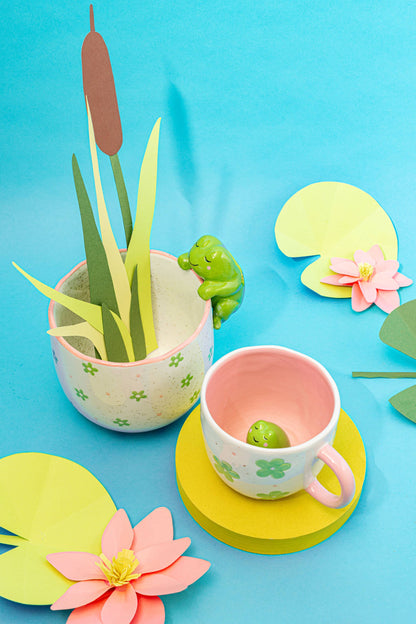 Playful Frog Planter