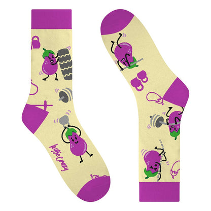 Chaussettes Aubergines Sportives