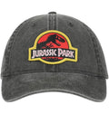 Casquette noire Jurassic Park avec logo brodé