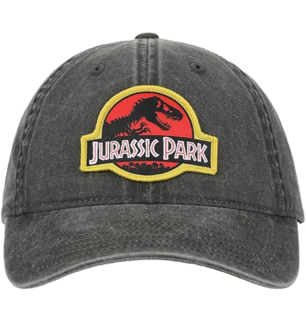 Casquette noire Jurassic Park avec logo brodé