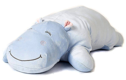 Coussin Hippopotame bleu clair