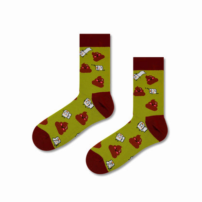 Socks, poop, and toilet paper rolls