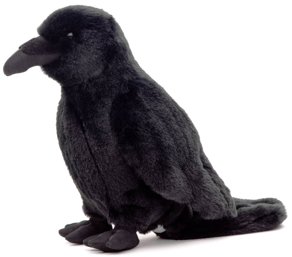 Peluche Corbeau Noir avec Son Chantante