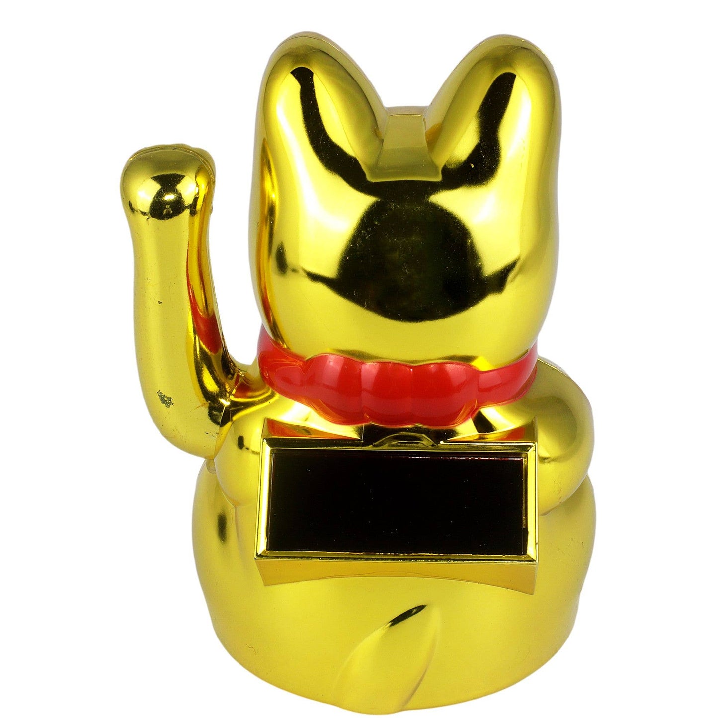 Golden solar lucky cat 10.5 cm