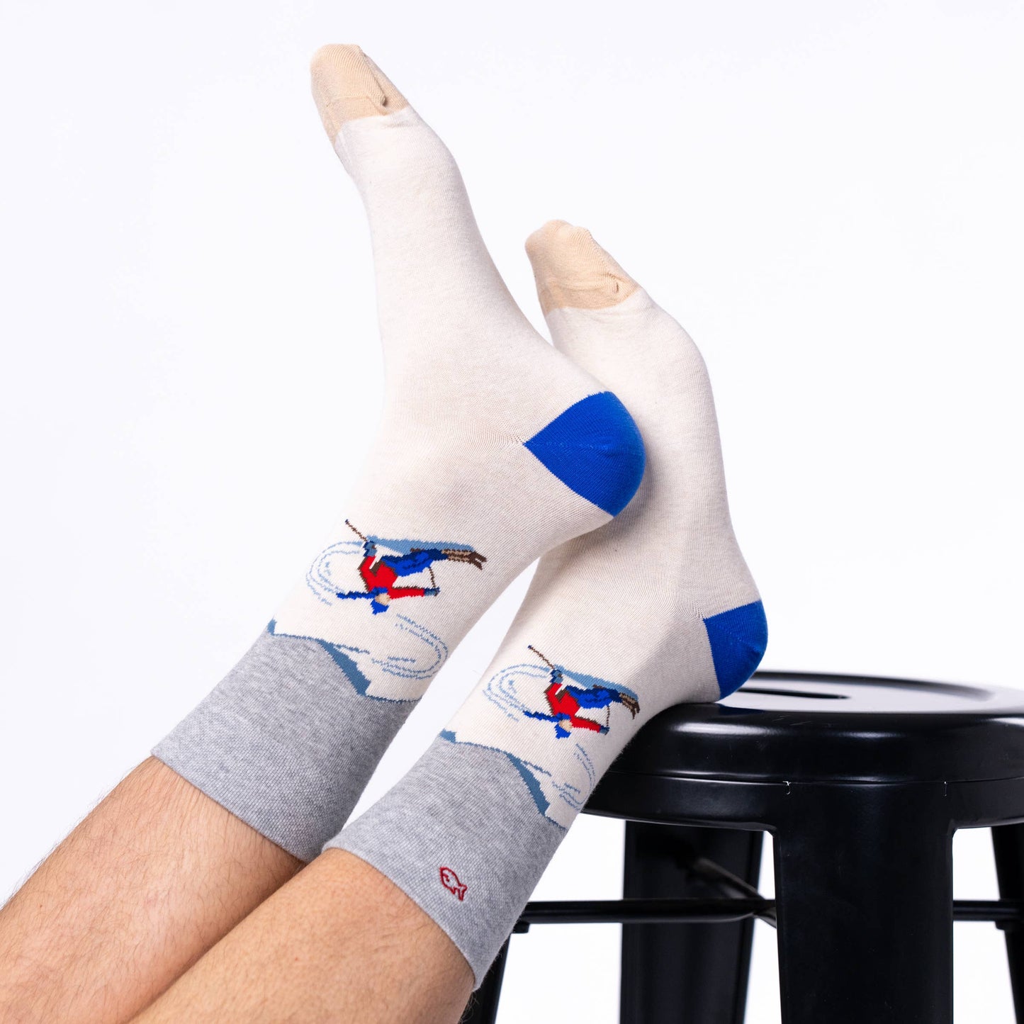 Combed Cotton Skier Pattern Socks