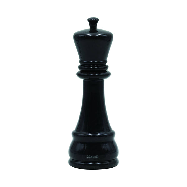 Moulin à épices « Chess » Roi en hêtre laqué noir brillant