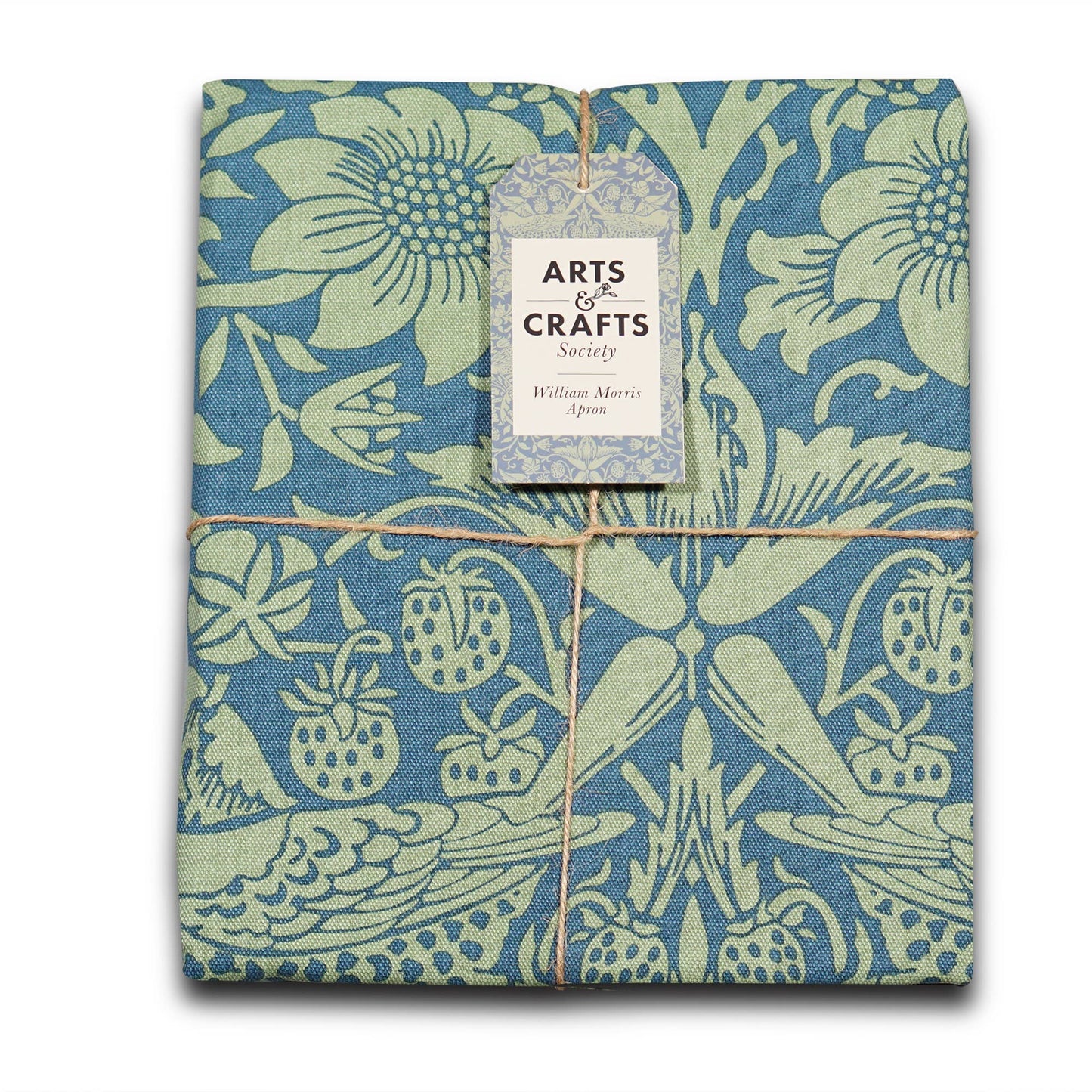 William Morris Saliegroene Schort van Gerecycled Katoen